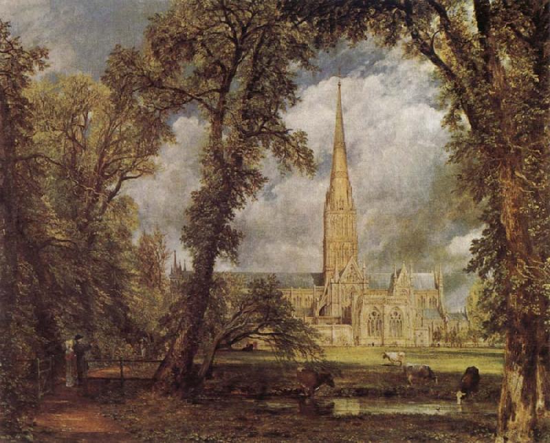 John Constable Salisbury Cathedral from the Bishop-s Grounds Sweden oil painting art